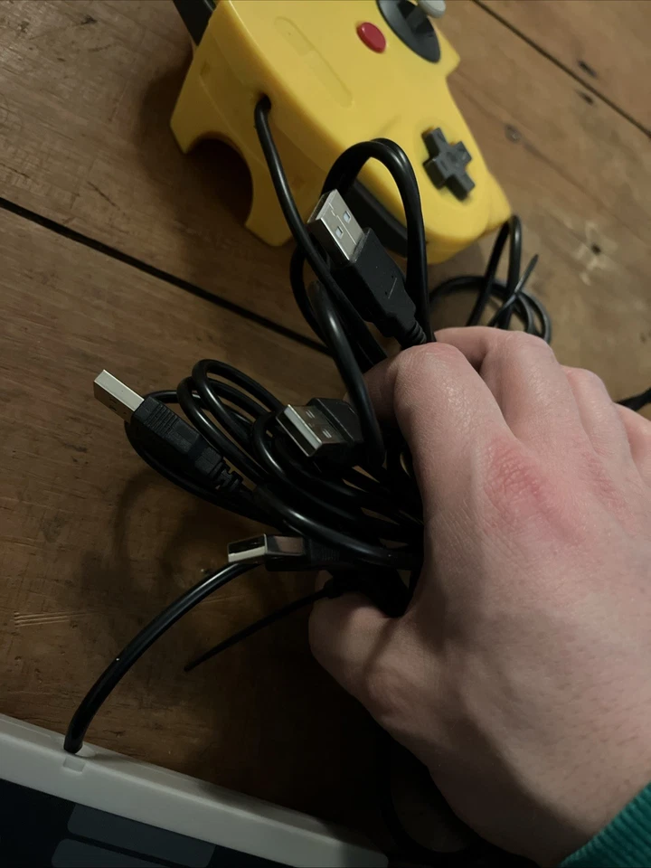 Retro USB N64 SNES NES Controller GamePad for Windows PC Mac Raspberry Pi - Image 2 of 2