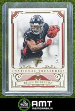 Bijan Robinson 2024 Panini National Treasures 24/25 Holo Gold Falcons