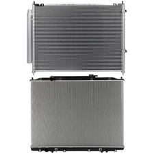 PICKOOR Aluminum Radiator & AC Condenser Cooling Kit For Honda Ridgeline