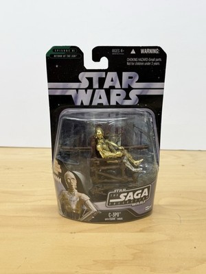 Star Wars The Saga Collection C-3PO w/ Ewok Throne #042 - New in Sealed Package