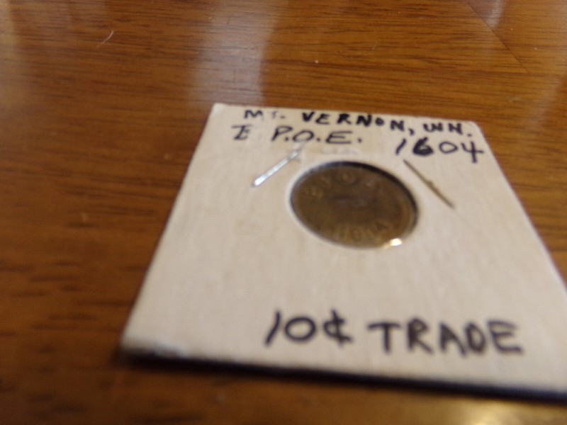 Token BPOE Mount Vernon WA. Elks Lodge #1604 Good for 10 cents in trade 
