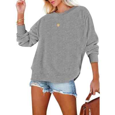 Evaless Crewneck Sweatshirt in Gray, Size M