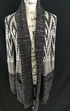 Lucky Brand Cotton Wool Blend.Open Front Cardigan Sweater Size M z23
