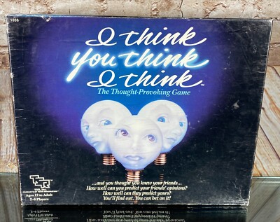 TSR 1988 Rare Vintage I THINK YOU THINK I THINK Thought Provoking Party Game