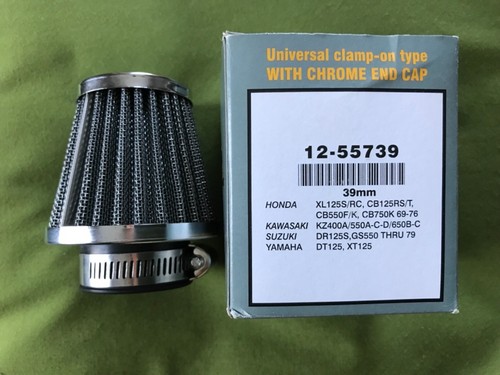 NEW NIP LOT 3 EMGO 12-55739 UNIVERSAL CLAMP ON TAPERED AIR FILTER 39 MM EXC - Picture 6 of 6