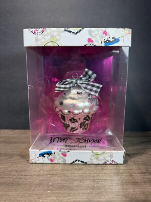 Betsey Johnson Collectible ornament  You Are My Cupcake  Christmas Holiday