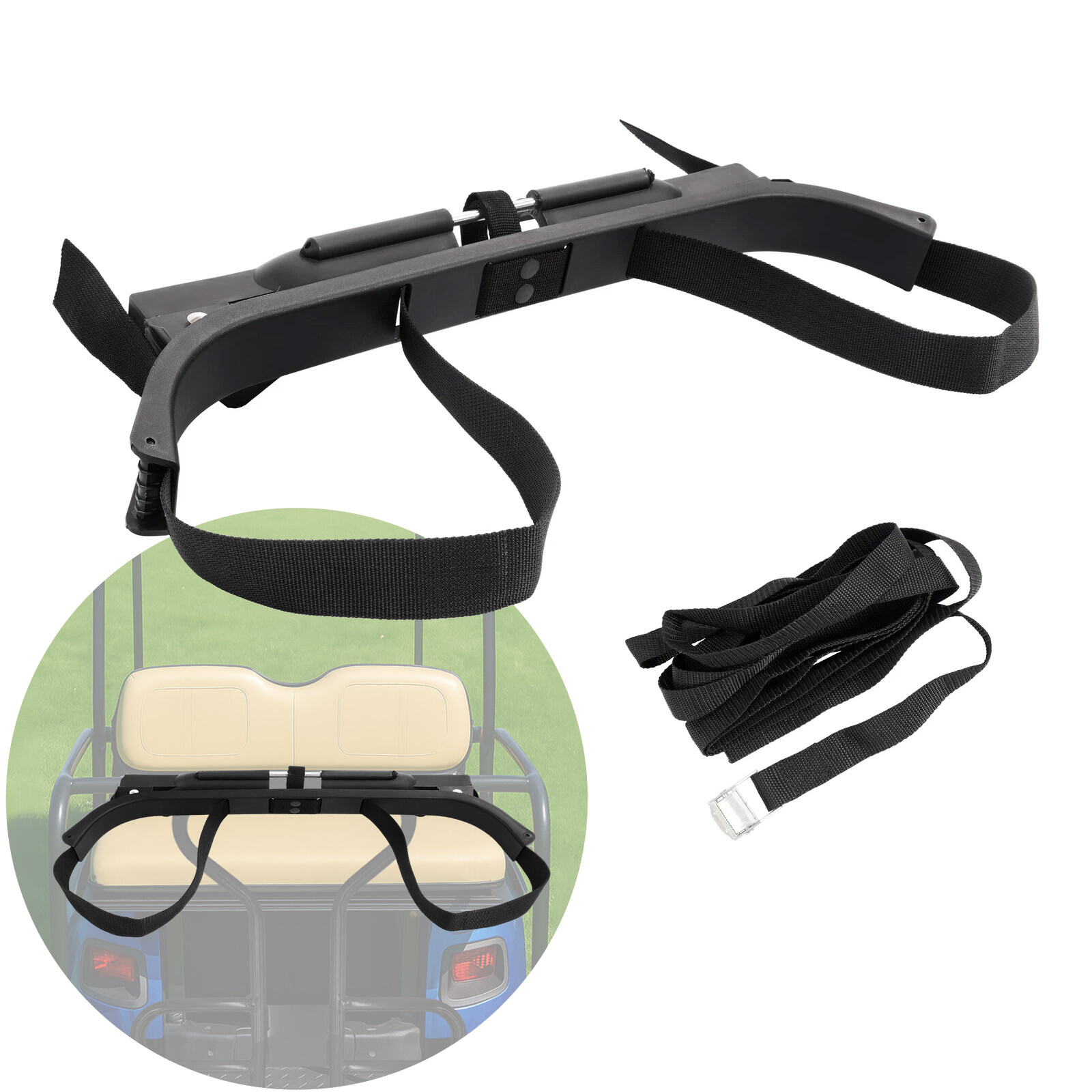 Bag Holder Bracket Attachment For Icon Ev Golf Cart Grab Bar