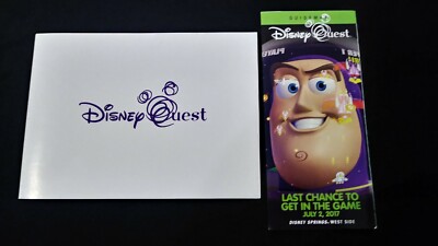 Disney Quest Commemorative Photo and Last Guide Map Buzz Lightyear