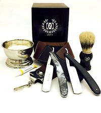 CUT THROAT STRAIGHT RAZORS DOVO PASTE CHRISTMAS SHAVING GIFT SET IN BOX