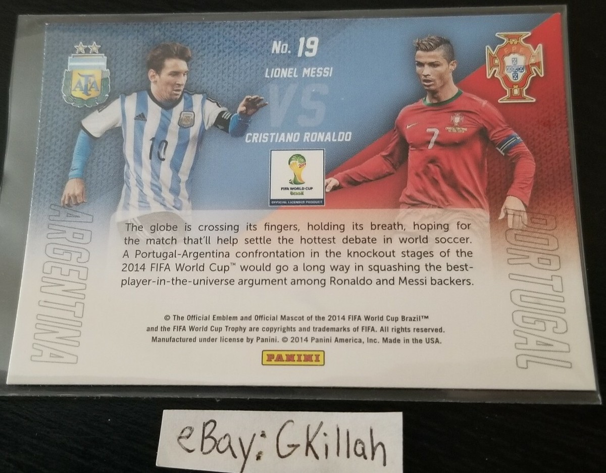 その他 2014 Panini Prizm Messi RONALDO base 2014 Panini Prizm World Cup Matchups Messi Ronaldo Red White Blue