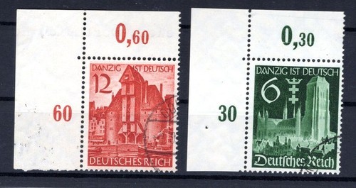 DR-3.Reich 714/15OR Stamped Sheet Corner (CA3537