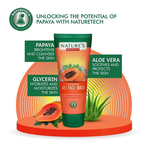 Nature Essence Pigmentation Removal Perfect Papaya Gel Face Wash - 65 ML, - Picture 3 of 9