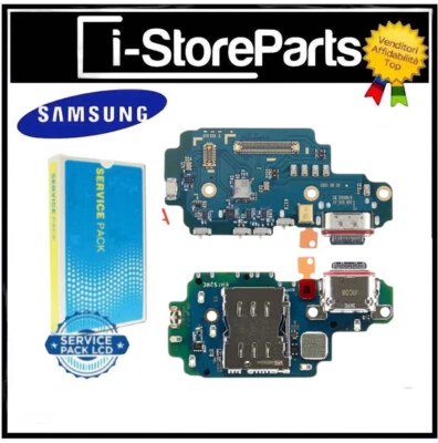 PCB DOCK CONNETTORE MICROFONO LETTORE SIM SAMSUNG S23 ULTRA S918B SERVICE PACK