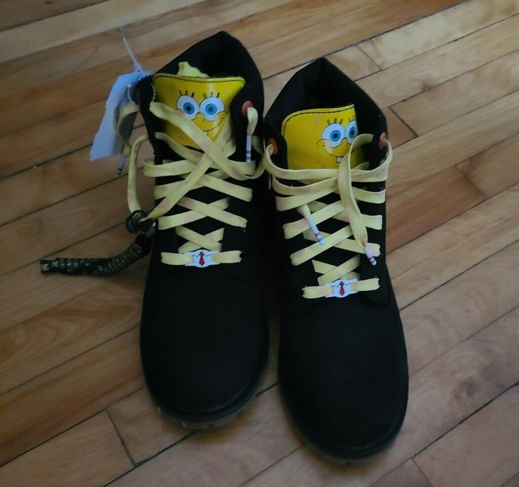 men's spongebob timberlands