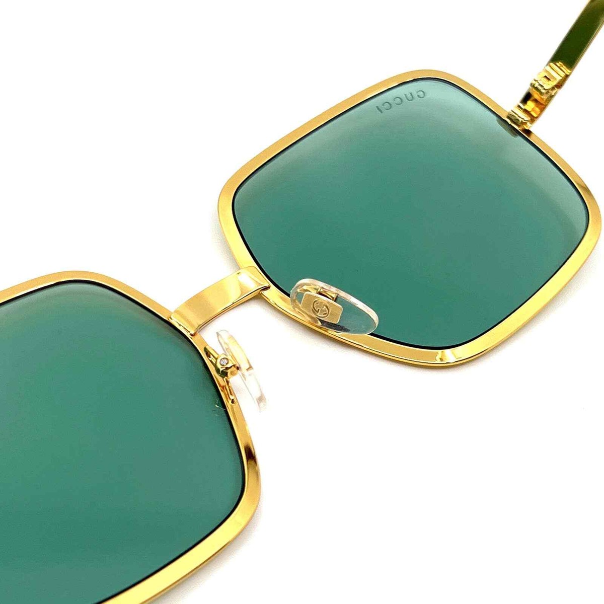 New! GUCCI Sunglasses GG1063S 002 Authentic GUCCI 1063 Gold Gg1063s 002 Square Fashion Metal Sunglasses main image 3