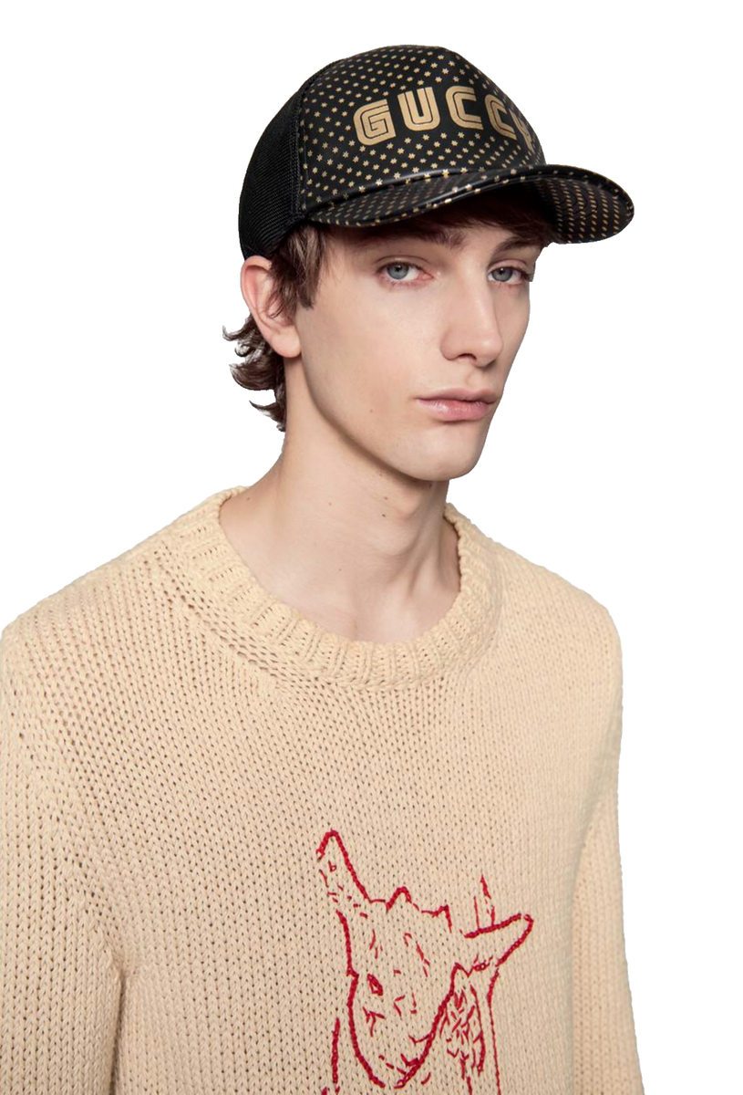 GUCCI X SEGA LEDER GUCCY Stars Baseball Hat Baseballkappe