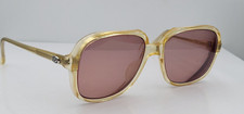 Vintage Diplomat M260 Translucent Oval Horn-Rimmed Sunglasses FRAMES ONLY