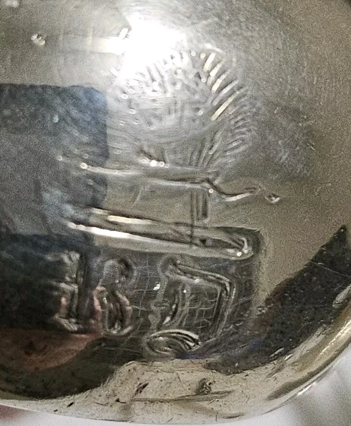 Georgian Period Scottish Sterling Silver Sugar Tongs, Shell Tips, Edinburgh 1823 - Image 4 of 4