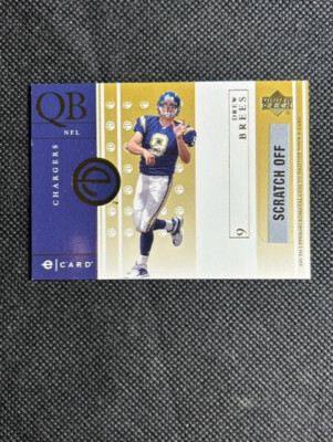 2001 Upper Deck e-Card #E-DB Drew Brees Chargers RC Rookie