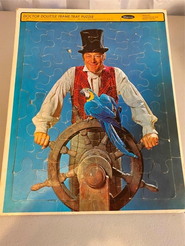 Vintage 1967 Doctor Dolittle Frame Tray Jigsaw Puzzle by Whitman - Complete - Picture 2 of 7