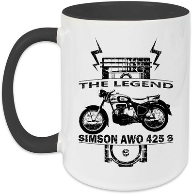 Tasse Motiv AWO Kaffeebecher DDR Moped Motorrad Oldtimer Becher Edelstahl