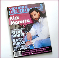 MODERN DRUMMER - Sept 1987 - RICK MAROTTA + Steve White of Style Council