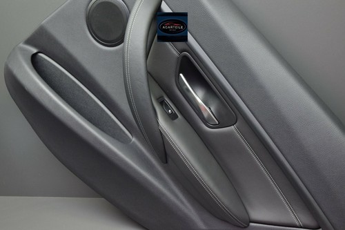 Revestimiento de puerta derecha BMW M3 F80 3 F30 panel trasero Merino negro - Imagen 4 de 7