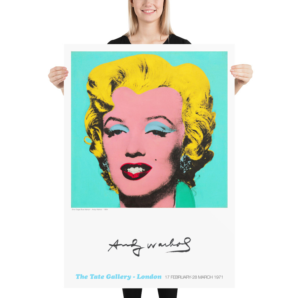 Poster Marilyn Monroe - Shot Sage Blue Marilyn - Andy Warhol 1964