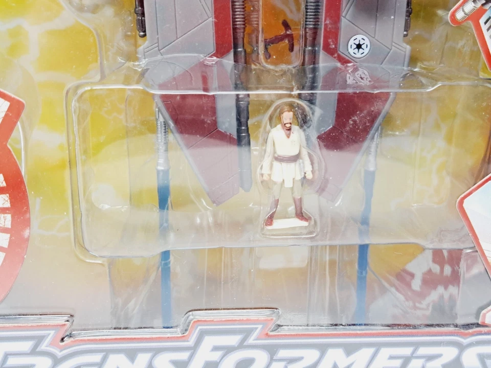 Star Wars Transformers Obi-Wan Kenobi Jedi Starfighter Nuevo en Paquete 2008 Juguete Hasbro CND Foto 3 de 4