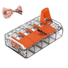 221-415 Lever Nuts Compact Splicing Wire Connectors 5 Conductor Screw Connectors