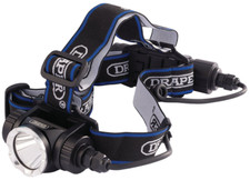 Image of Draper 10WATT LED RECHARGE.HEAD LAMP 90064 Rechargeable LED Head Torch, 10W