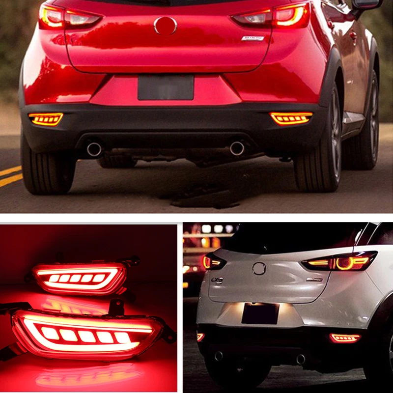 For 2016-2020 Mazda CX-3 CX3 LED Rear Fog Light Tail Bumper Light Sets - Изображение 2 из 4