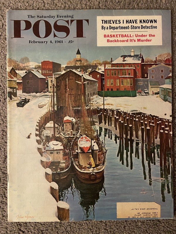 Saturday Evening Post February 4 1961: Basketball | Labor Party | Frank L Wright
