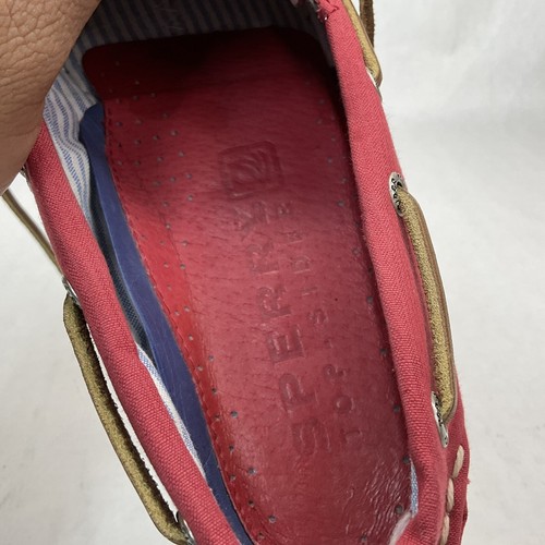 Sperry Top Side Mens Fabric Lace up Boat shoes size 9M 0271585 - Picture 9 of 14