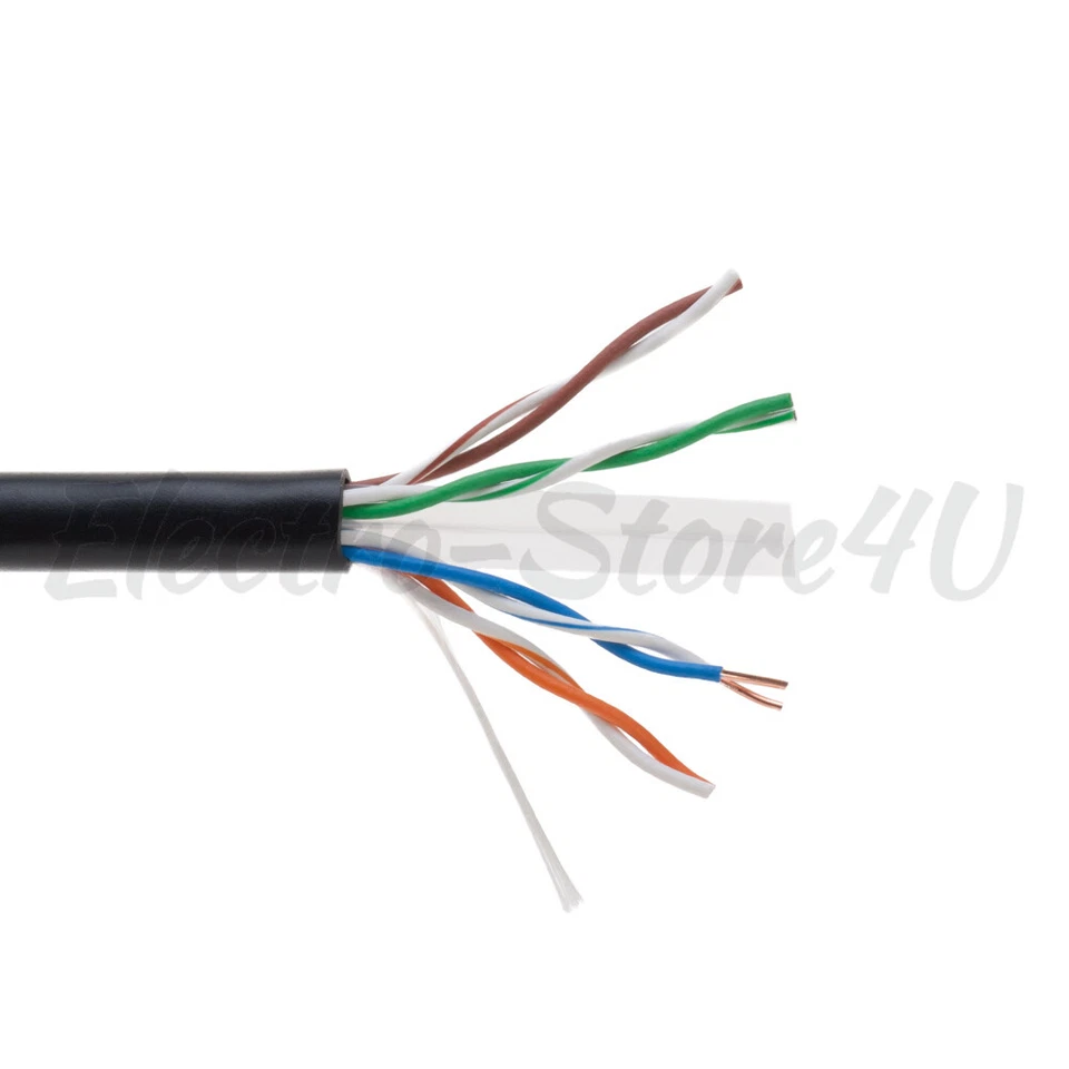 500ft CAT5e CAT6 UTP Bulk Ethernet Cable Solid Network Wire RJ45 LAN CAT5 - Image 2 of 4