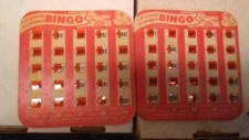 Vintage  License Number Bingo Game