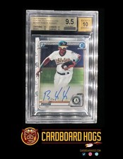 Robert Puason - 2020 1st Bowman Chrome Prospect Autograph BGS 9.5 Gem Mint