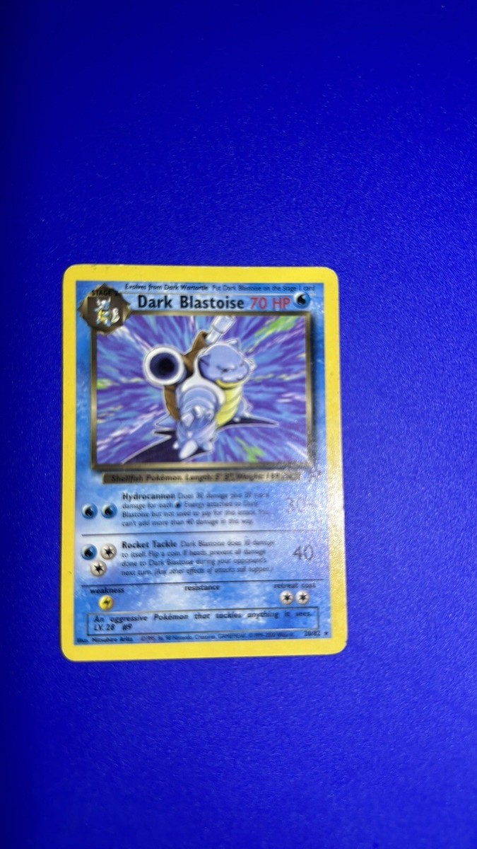 Dark Blastoise - 3/82 - Pokemon Card - Team Rocket - Rare | eBay