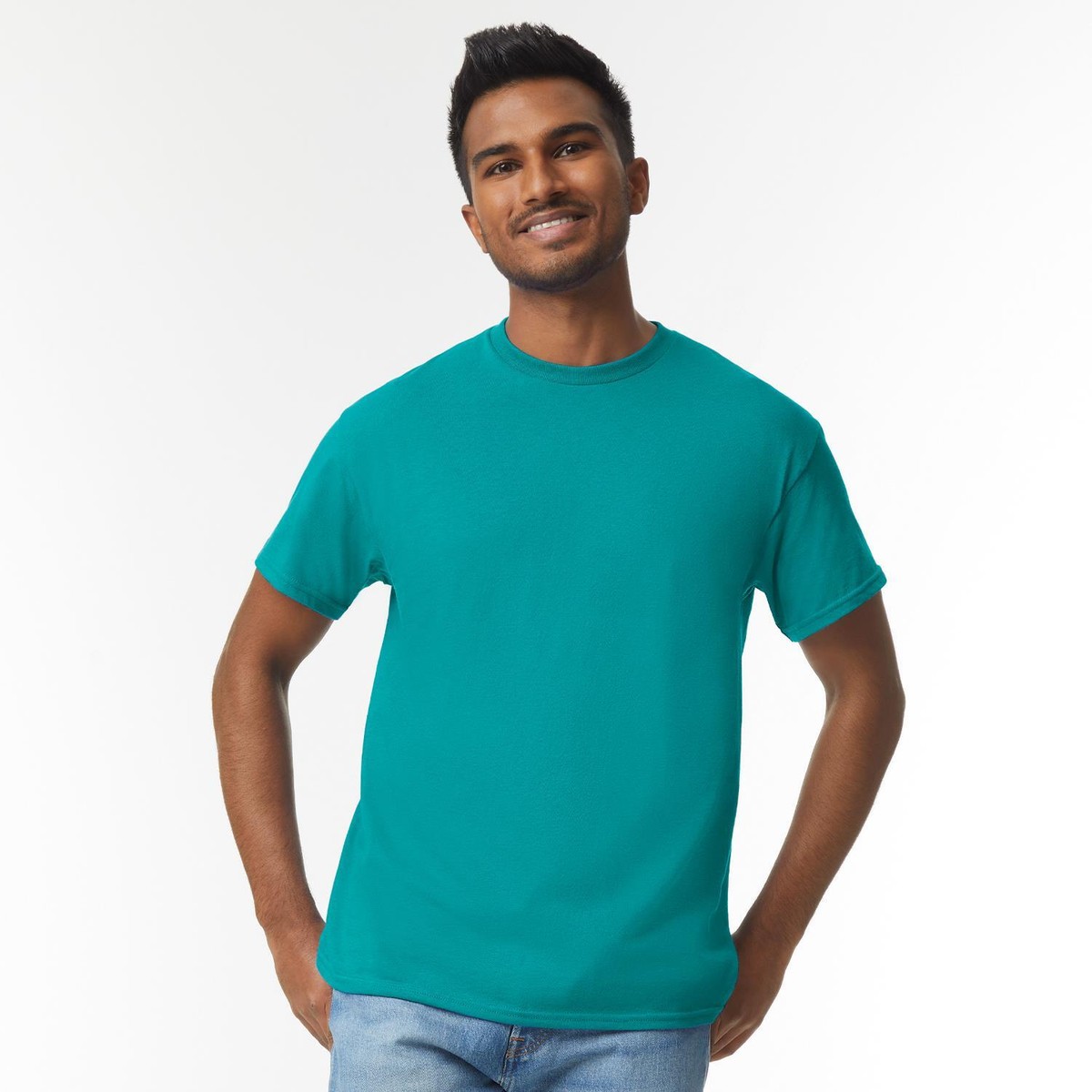 Camiseta Básica GILDAN Para Hombre - Algodón Pesado, Manga Corta