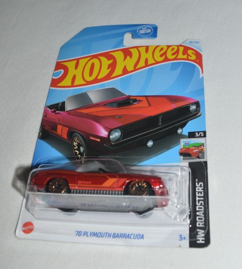 Hot Wheels 1/64 Plymouth Barracuda 1970 - Édition Kroger Exclusive USA - #3/5 - Neuf