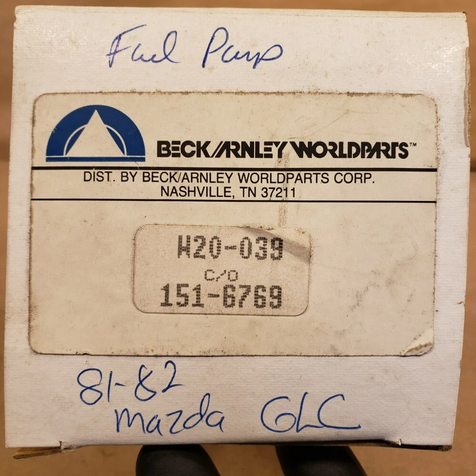 Bomba de combustible mecánica 81-82 Mazda GLC 1,5 L I4 Beck Arnley 151-6769 1333 Nuevo de Lote Antiguo Foto 2 de 4