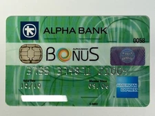 Alpha Bank American Express Credit Card▪️Greece▪️Chip▪️Unsigned▪️Amex