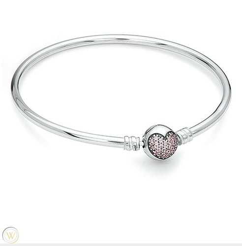 AUTHENTIC PANDORA BANGLE BRACELET PINK 