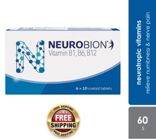 60s Neurobion Vitamin B1, B6, B12 for Numbness, Tingling & Nerve Relief 
