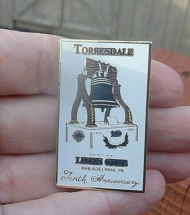 Lions Club Pin - Torresdale Lions Club Philadelphia, Pa