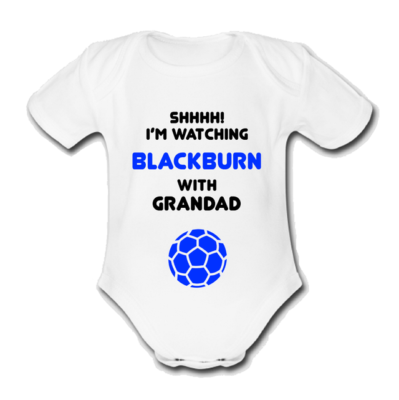 BLACKBURN @rovers Babygrow Baby vest grow gift watching with daddy