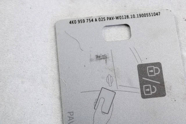 Set Serrure-Gâche Ouverture Avec Double Clé et Carte Allumage Volkswage - Photo 4/4