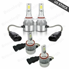 4X Luces Fuertes Para Auto Coche Luz Carro Bulbs 9005 H11 LED SUPER Blanco Hi/lo