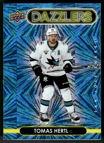 2021-22 Upper Deck Dazzlers Blue Tomas Hertl San Jose Sharks #DZ-37