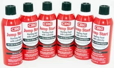 6 Pack CRC 05671 Jump Start Starting Fluid with Lubricity 11 Wt Oz